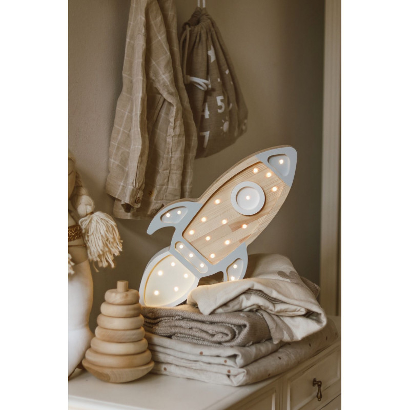 Little Lights-Lampa LITTLE LIGHTS Racheta, Grey Wood [4]