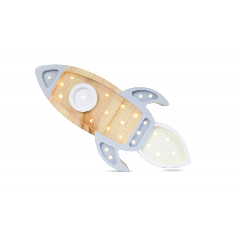 Little Lights-Lampa LITTLE LIGHTS Racheta, Grey Wood [1]