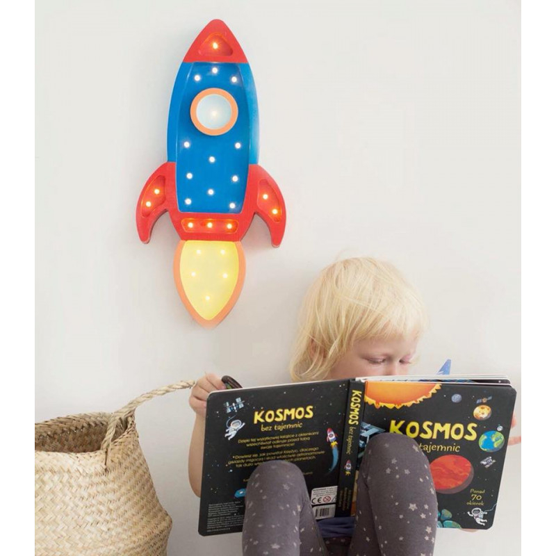 Little Lights-Lampa LITTLE LIGHTS Racheta, Navy Red [2]