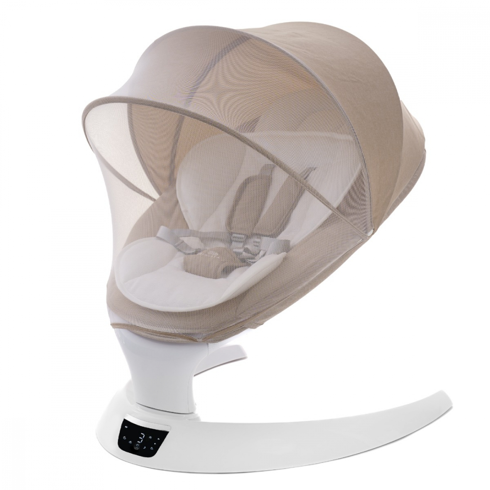 Leagan electric multifunctional pentru bebelusi AppeKids - I-Size - Bubble Beige [1]