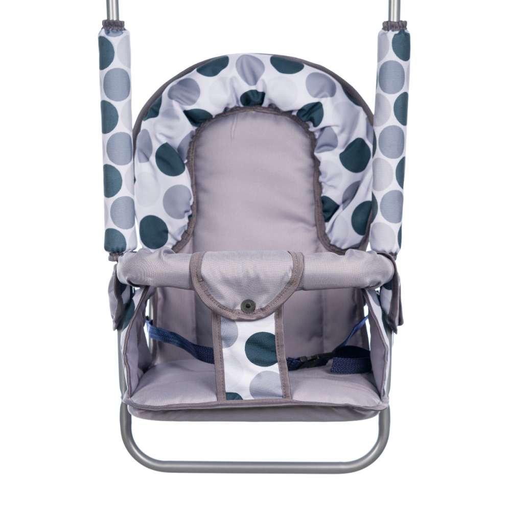Leagan pentru copii, AppeKids, cu spatar reglabil, Grey Dots [2]