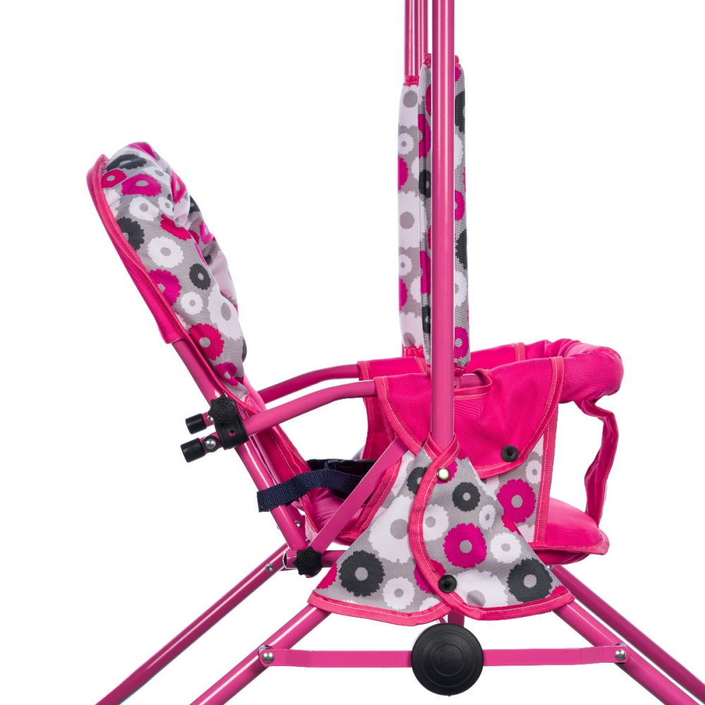APPEKIDS-Leagan pentru copii, AppeKids, cu spatar reglabil, Pink Flowers [5]