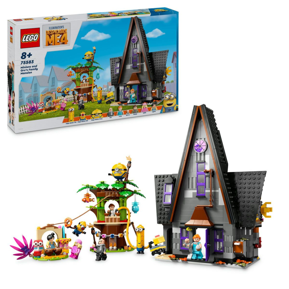 LEGO-Lego Despicable Me4 Resedinta De Familie A Lui Gru Si A Minionilor 75583 [4]