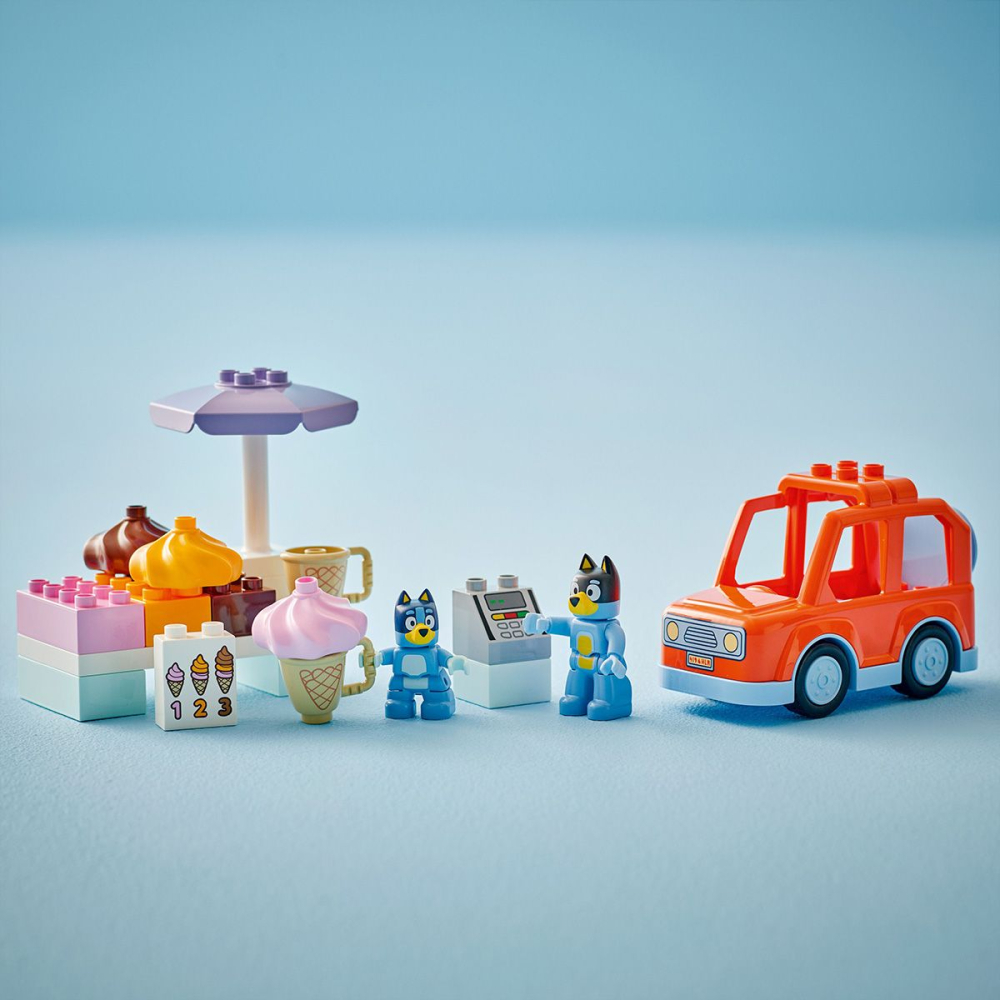 LEGO-Lego Duplo Vizita Cu Blue La Furgoneta De Inghetata 10458  [2]
