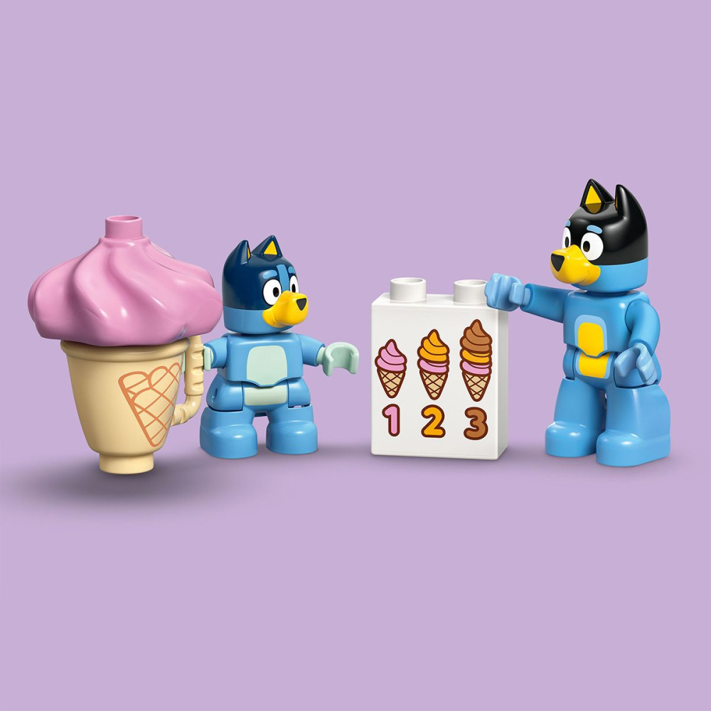 LEGO-Lego Duplo Vizita Cu Blue La Furgoneta De Inghetata 10458  [5]