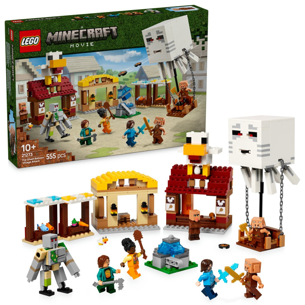 LEGO-Lego Minecraft Atacul Baloanelor Ghast Asupra Satului 21273 [9]