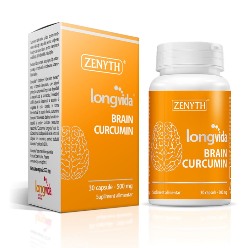 Zenyth-Longvida Brain Curcumin, 500 mg, 30 capsule, Zenyth [2]