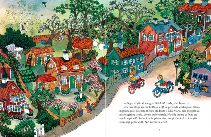 Editura Cartea Copiilor Lotta si bicicleta - de Astrid Lindgren ilustratii de Ilon Wikland [2]