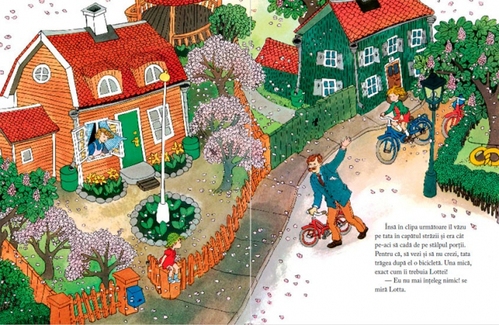 Editura Cartea Copiilor Lotta si bicicleta - de Astrid Lindgren ilustratii de Ilon Wikland [5]