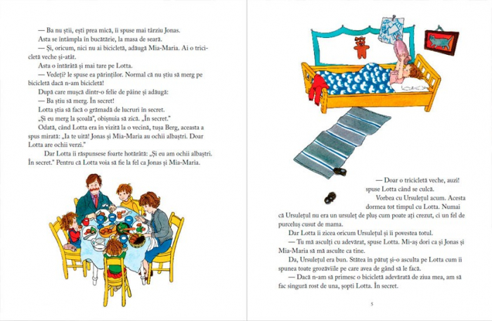Editura Cartea Copiilor Lotta si bicicleta - de Astrid Lindgren ilustratii de Ilon Wikland [3]