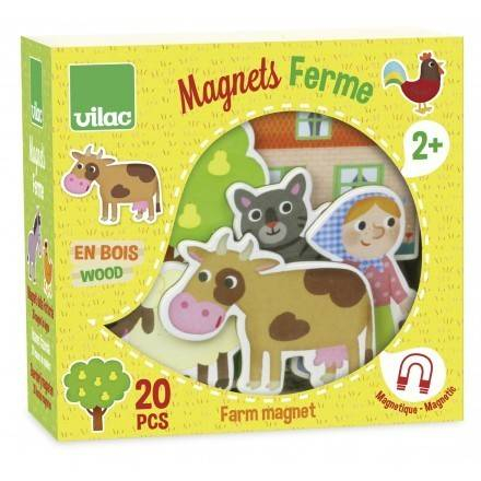 Vilac-Magneti Ferma Set 20 piese din lemn [2]