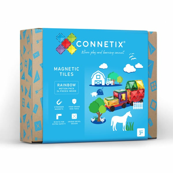 Connetix Magnetic Tiles Set constructie magnetic 24 piese masinute [2]