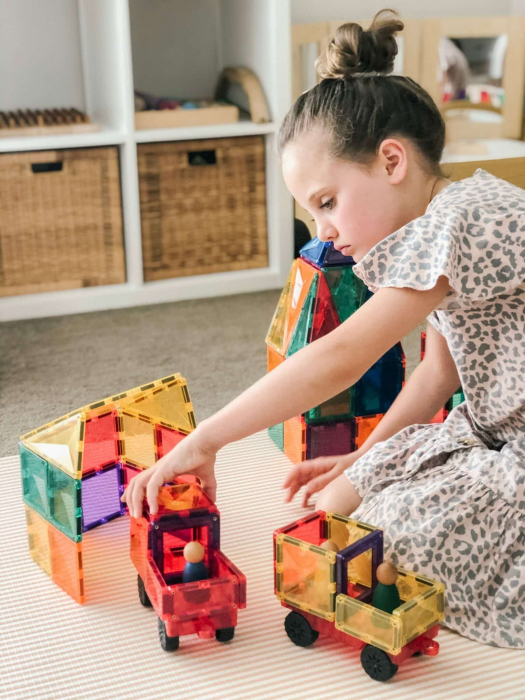 Connetix Magnetic Tiles Set constructie magnetic 24 piese masinute [9]