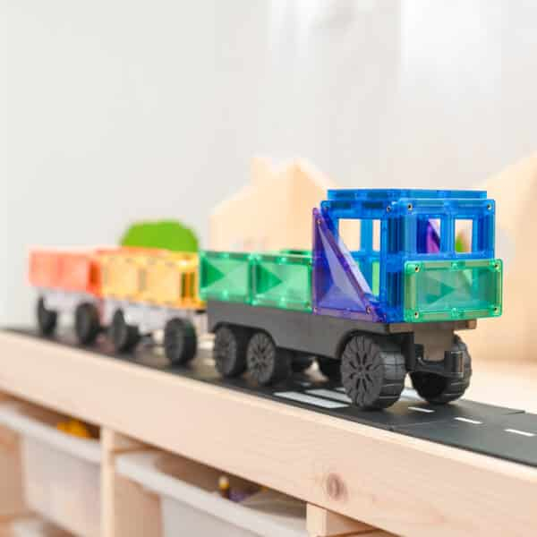 Connetix Magnetic Tiles Set constructie magnetic 50 piese masinute [3]