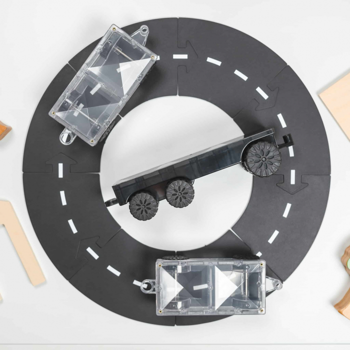 Connetix Magnetic Tiles Set constructie magnetic 50 piese masinute [7]