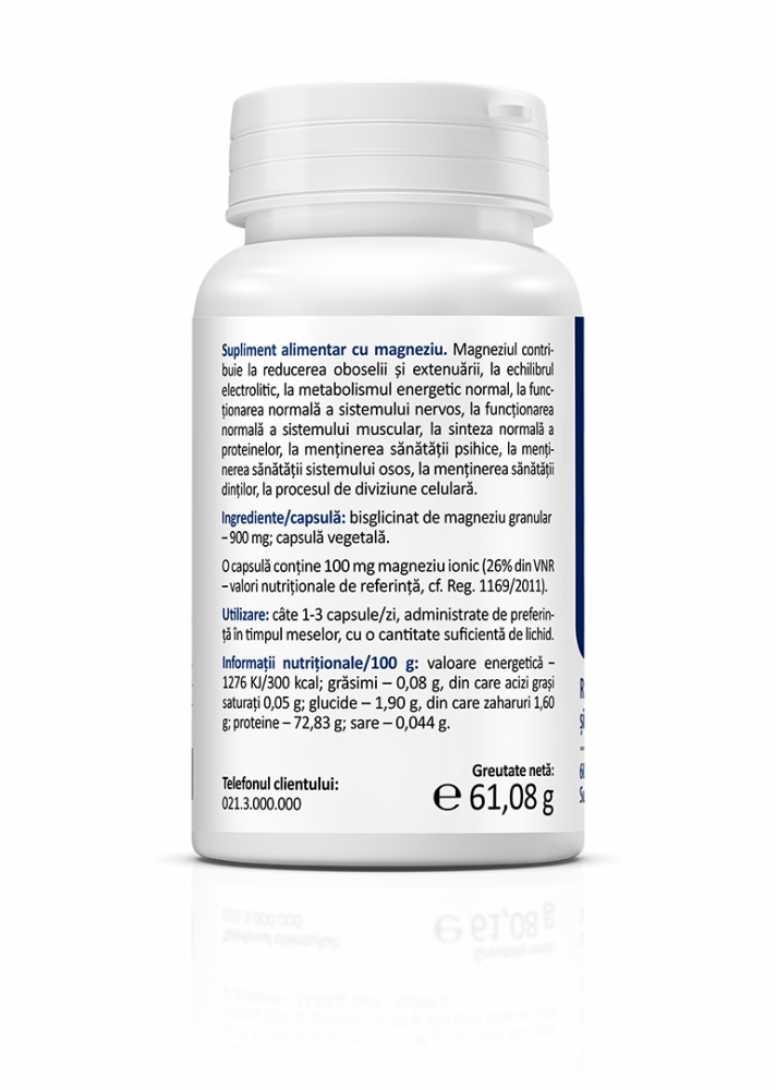 Zenyth-Magneziu Bisglicinat Optimum 900 mg, 60 capsule [2]
