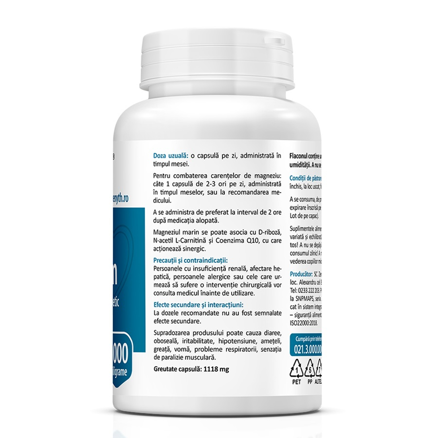 Zenyth-Magneziu Marin, 60 capsule, Zenyth [4]