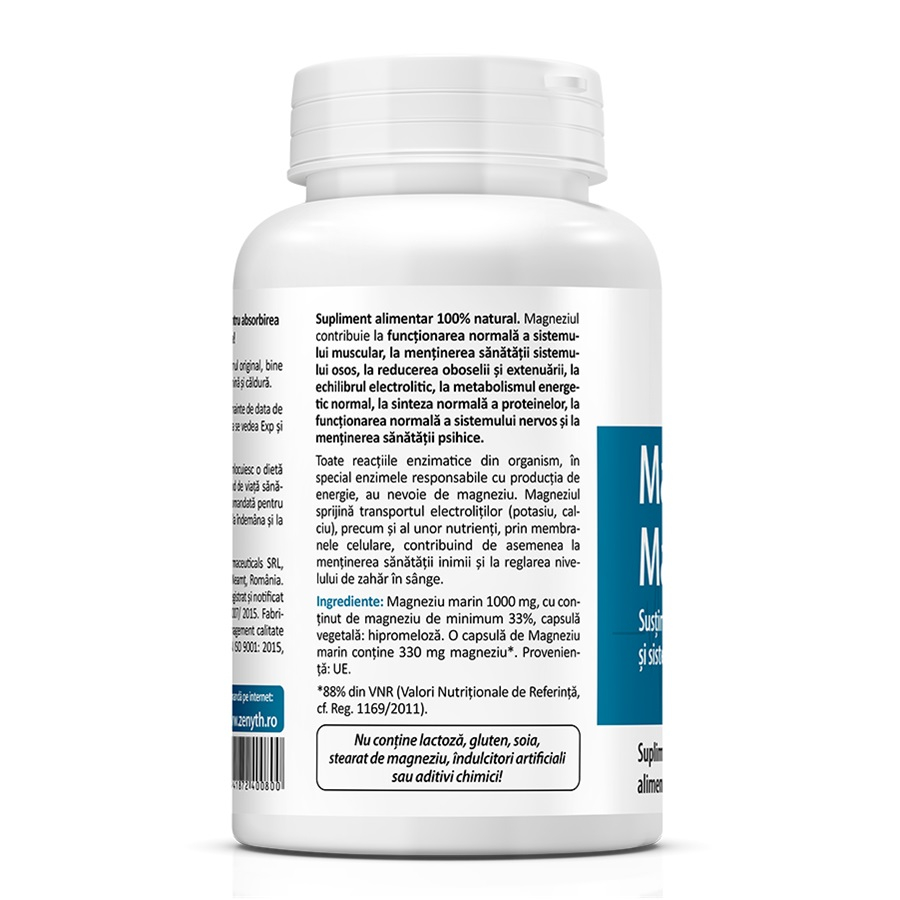Zenyth-Magneziu Marin, 60 capsule, Zenyth [3]
