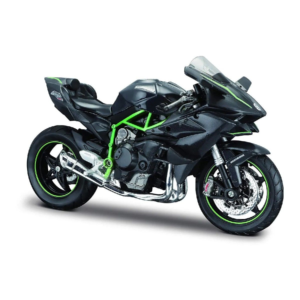 MAISTO-Maisto Motocicleta Metalica Cu Stand Kawasaki Ninja H2 R Scara 1 La 12 [2]