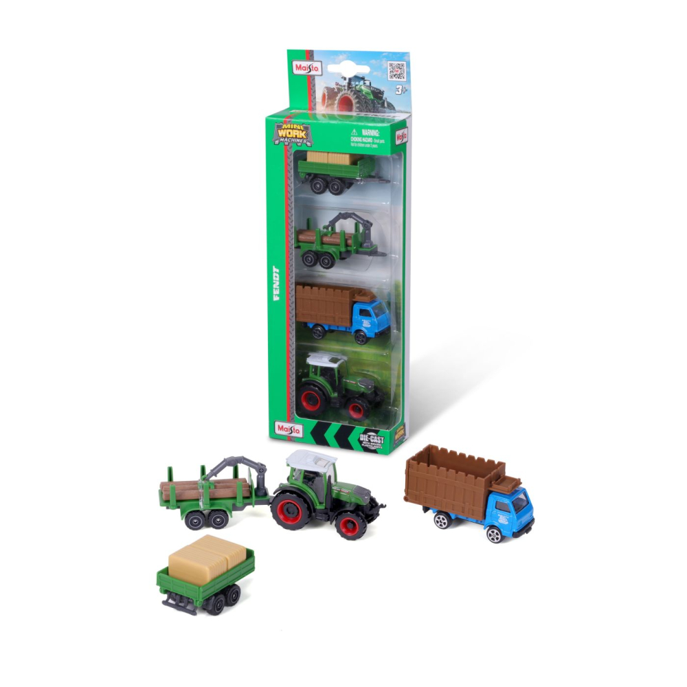 Maisto Set 4 Utiliaje Agricole Fendt [3]