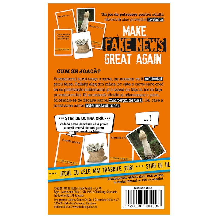 Huch!-Make Fake News great again, jocul cu cele mai trasnite stiri, editia romana [2]