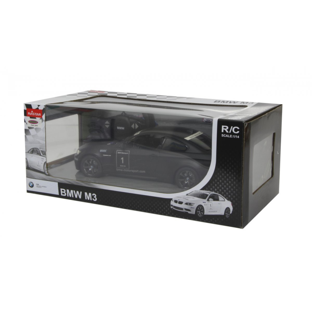 Rastar-Masina Cu Telecomanda Bmw M3 Negru Cu Scara 1 La 14 [2]