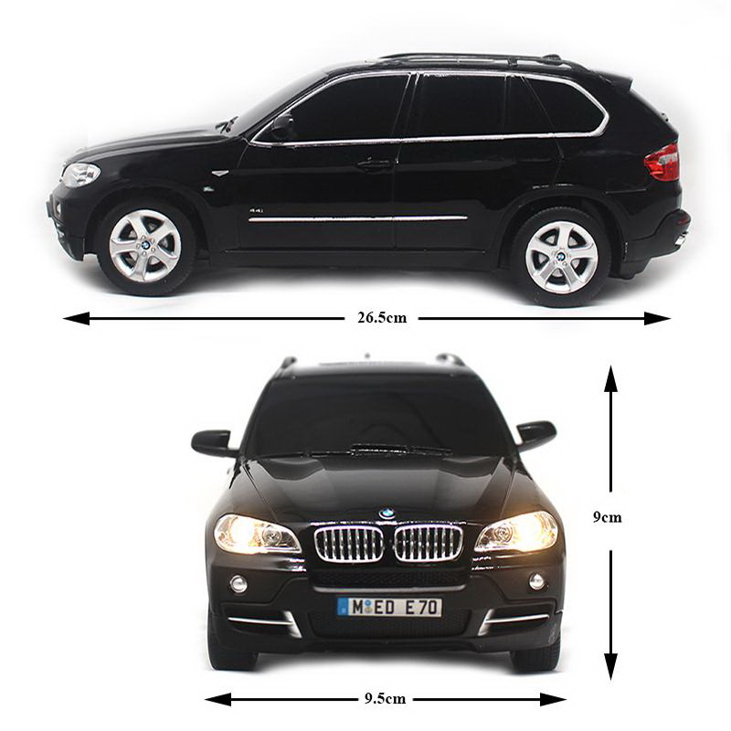 Rastar-Masina Cu Telecomanda Bmw X5 Negru Cu Scara 1 La 18 [6]