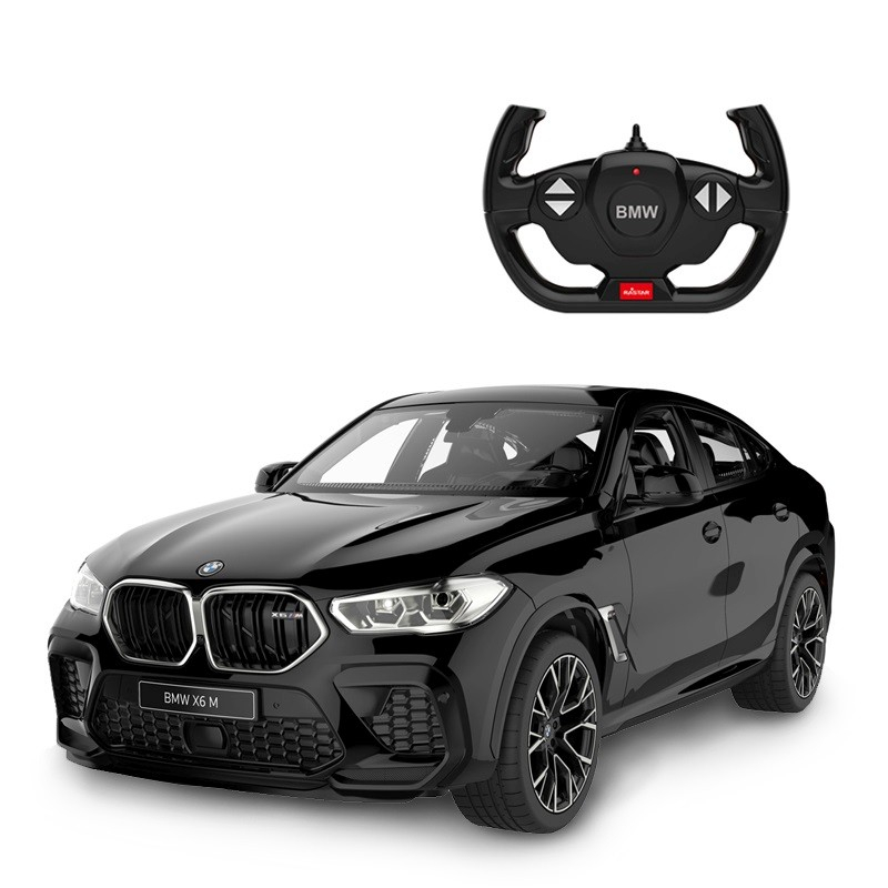 Rastar-Masina Cu Telecomanda Bmw X6 M Negru Scara 1 La 14 [2]