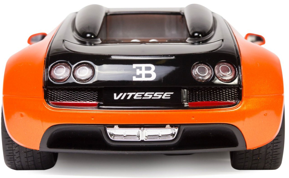 Rastar-Masina Cu Telecomanda Bugatti Grand Sport Vitesse Portocalie Cu Scara 1 La 18 [7]