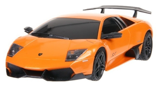 Rastar-Masina Cu Telecomanda Lamborghini Murcielago Lp670 Portocaliu Cu Scara 1 La 24 [2]