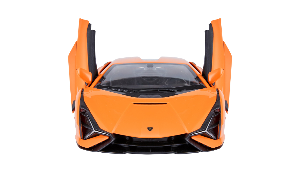 Rastar-Masina Cu Telecomanda Lamborghini Sian Portocaliu Cu Scara 1 La 14 [5]
