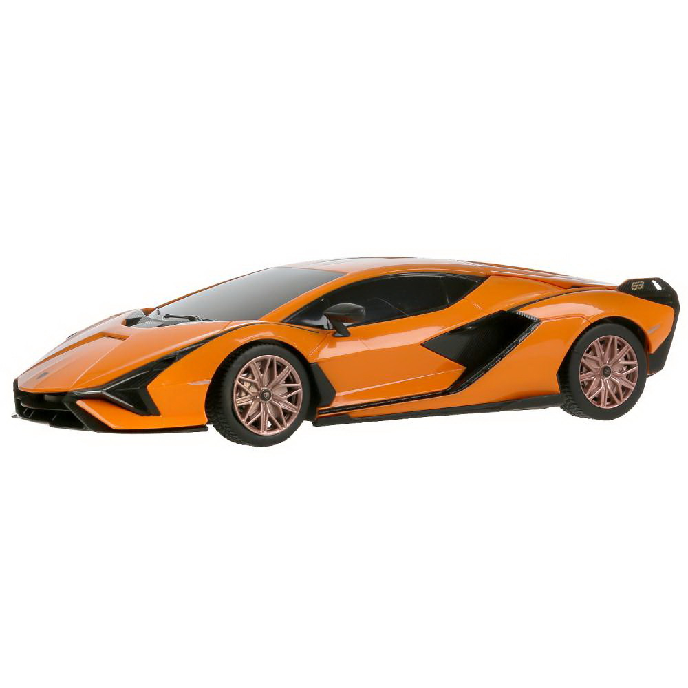 Rastar-Masina Cu Telecomanda Lamborghini Sian Portocaliu Cu Scara 1 La 24 [5]