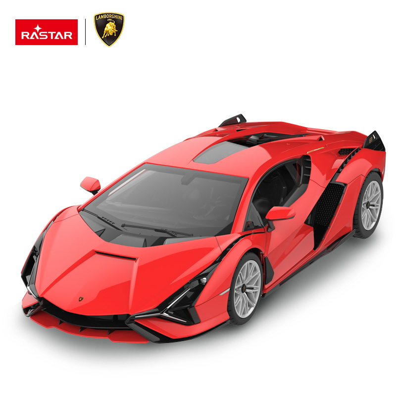Rastar-Masina Cu Telecomanda Lamborghini Sian Rosu Cu Scara 1 La 14 [6]