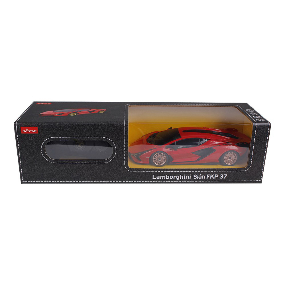 Rastar-Masina Cu Telecomanda Lamborghini Sian Rosu Cu Scara 1 La 24 [2]