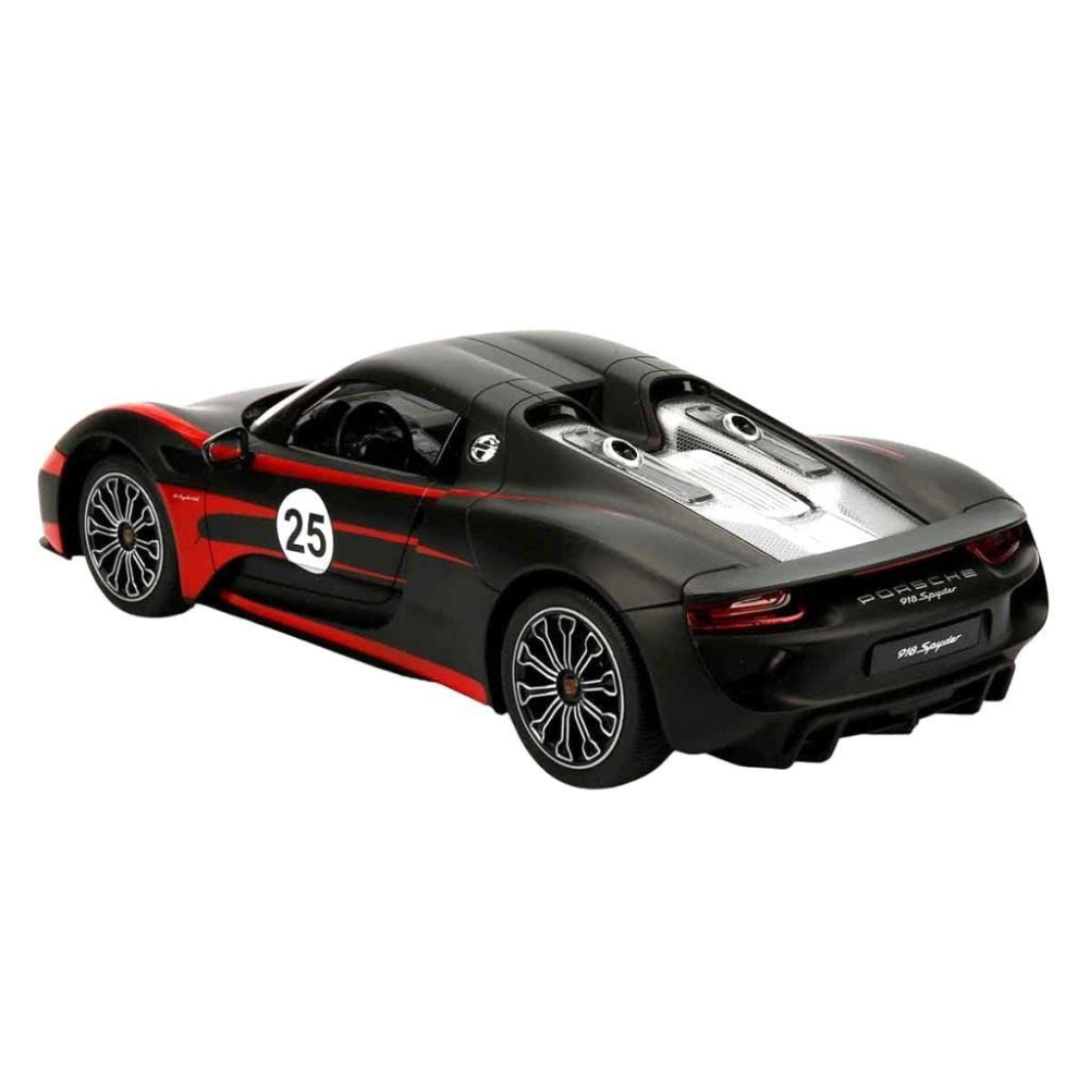 Rastar-Masina Cu Telecomanda Porsche 918 Spyder Weissach Negru Scara 1 La 14 [3]