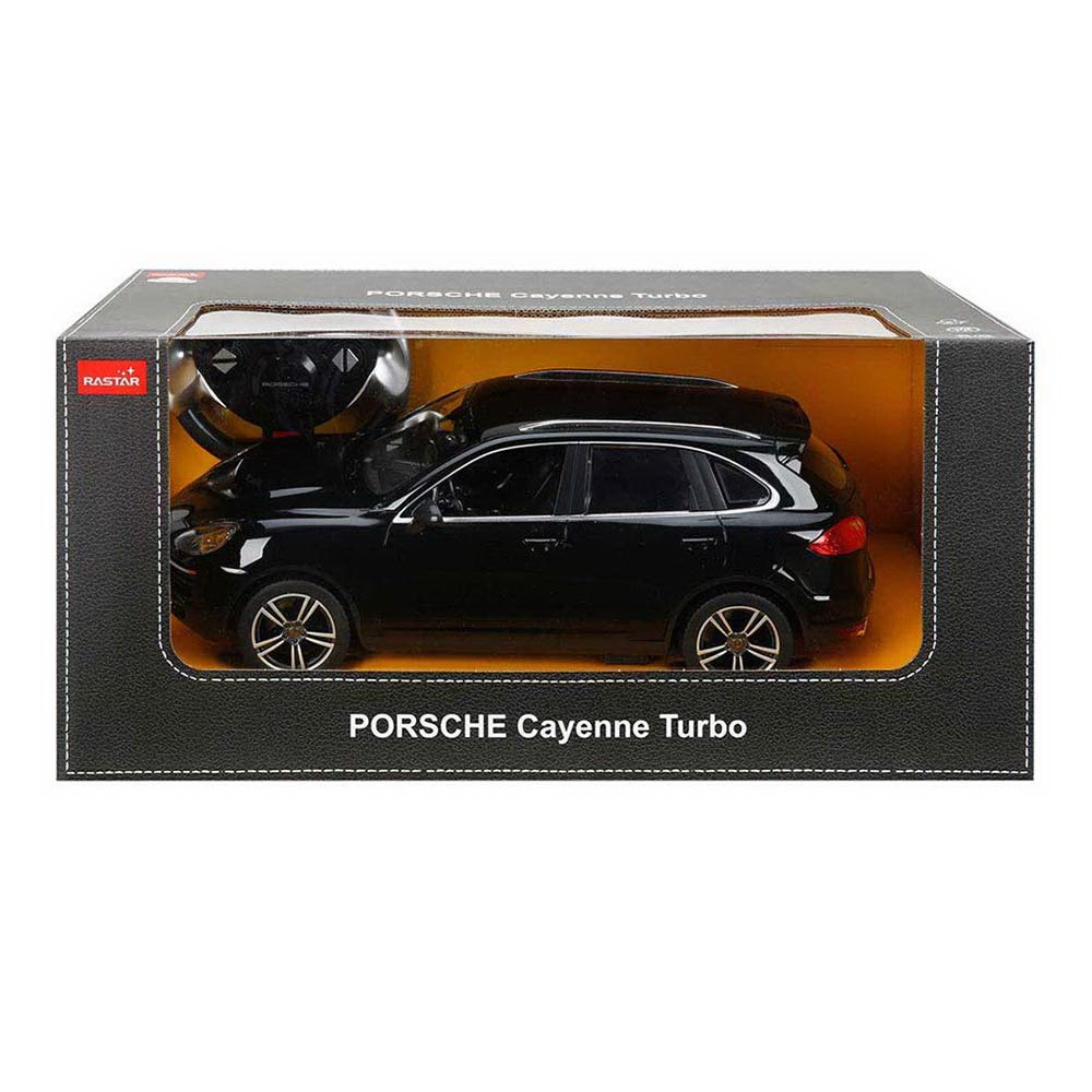 Rastar-Masina Cu Telecomanda Porsche Cayenne Turbo Negru Cu Scara 1 La 14 [2]