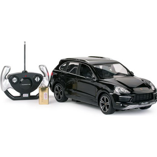 Rastar-Masina Cu Telecomanda Porsche Cayenne Turbo Negru Cu Scara 1 La 14 [7]