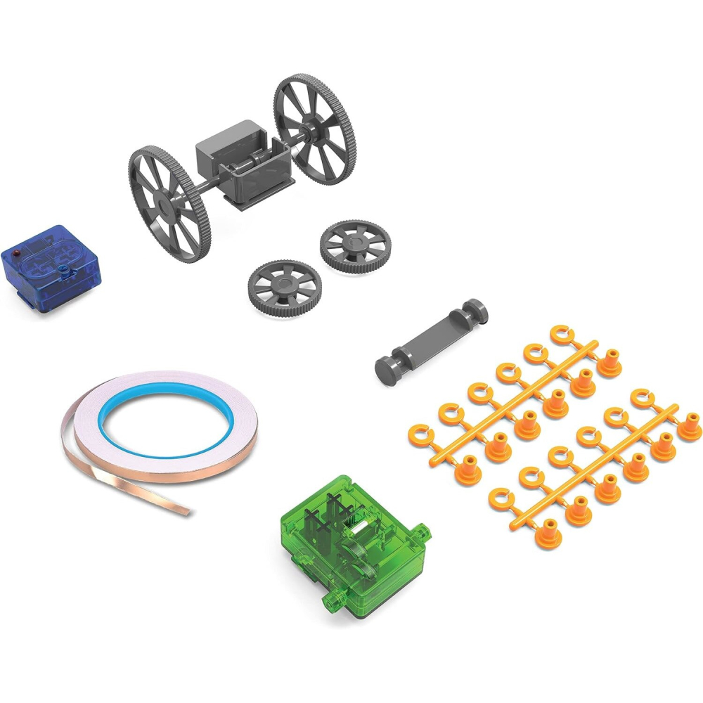 Masina de curse pe circuit, din carton reciclabil - Kit educativ Techcraft +8 ani [2]