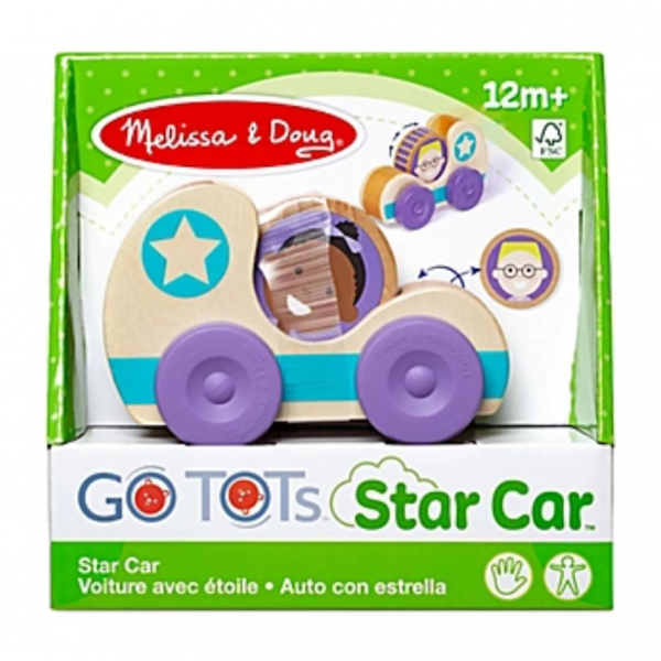 Melissa & Doug-Masinuta din lemn Blue Star colectia GO TOTs [3]