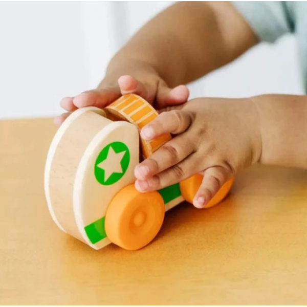 Melissa & Doug-Masinuta din lemn Green Star colectia GO TOTs [5]