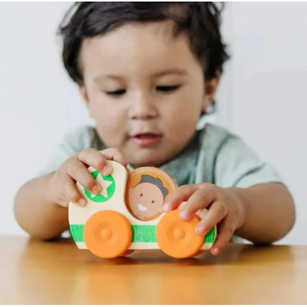 Melissa & Doug-Masinuta din lemn Green Star colectia GO TOTs [6]