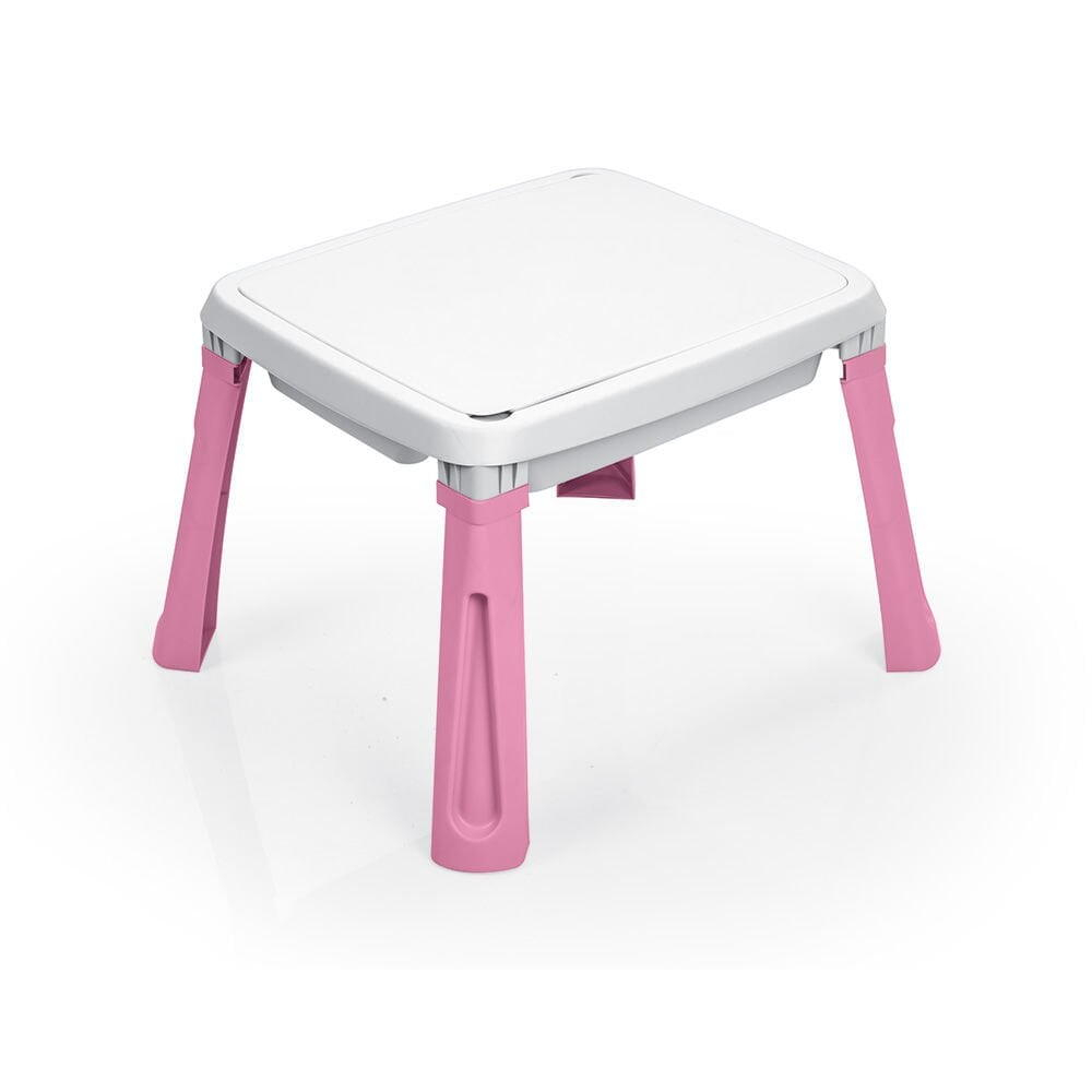 DOLU-Masuta de activitati 3 in 1 pentru copii - Alb& roz [2]