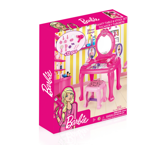 Dolu Masuta de toaleta cu scaun - Barbie [2]