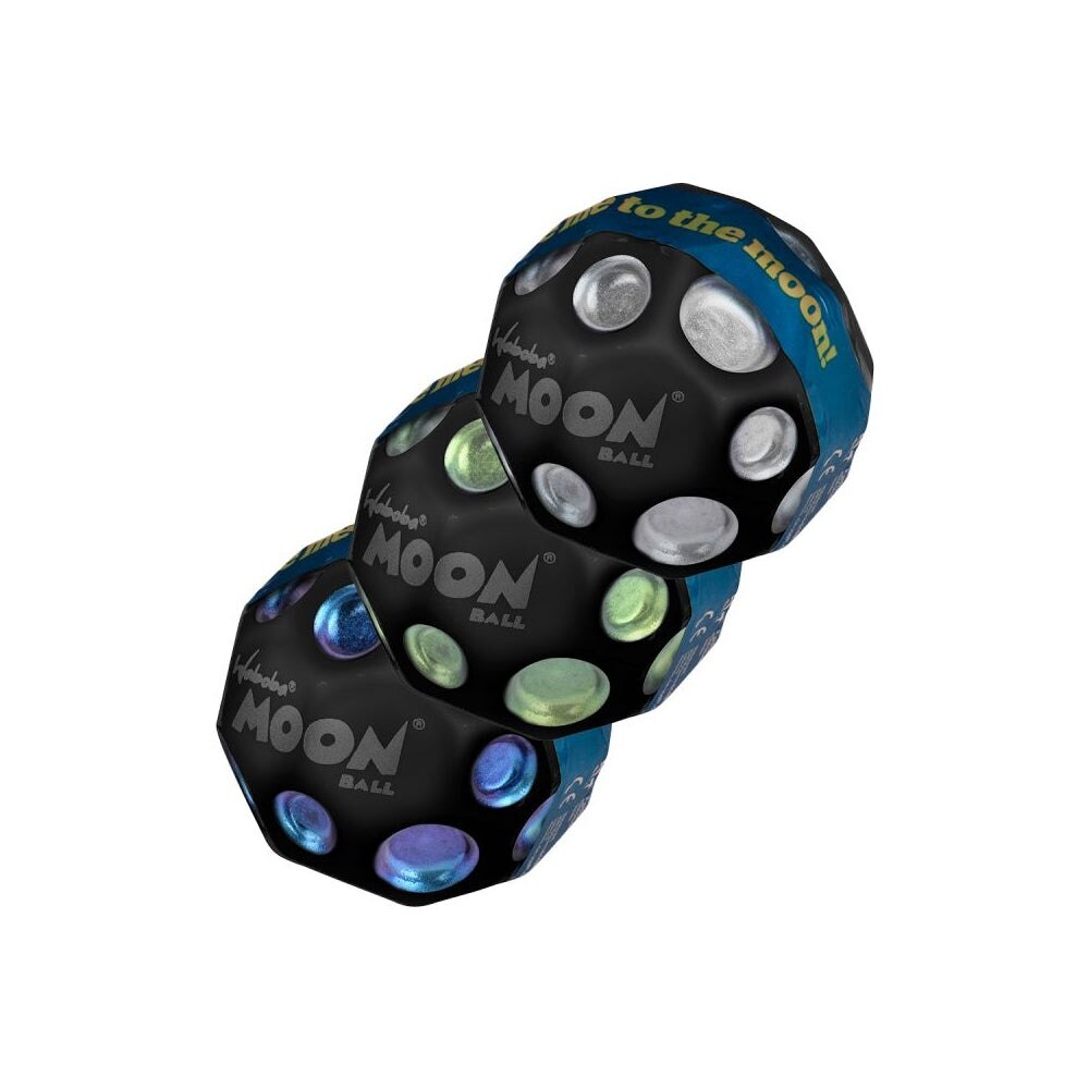 Minge hiper saritoare - Waboba Dark Side of Moon, neagra cu pete colorate [2]