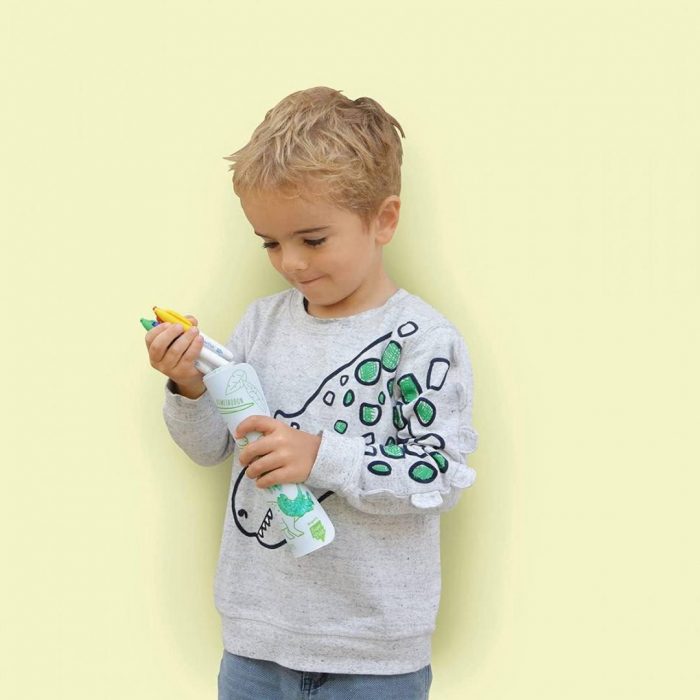 SUPERPETIT-MINI Plansa de colorat din silicon - DINOZAURI [2]