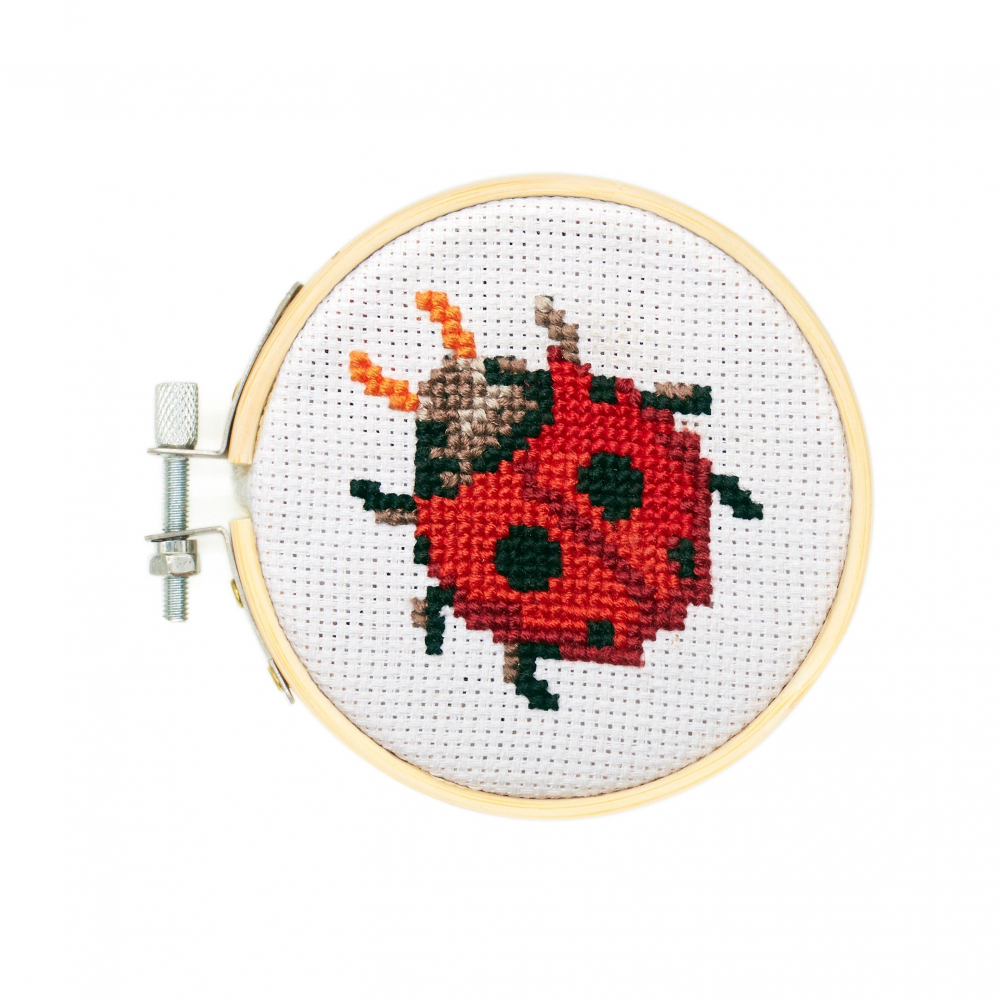 Mini Set de Broderie in Cruciulita – Buburuza [1]