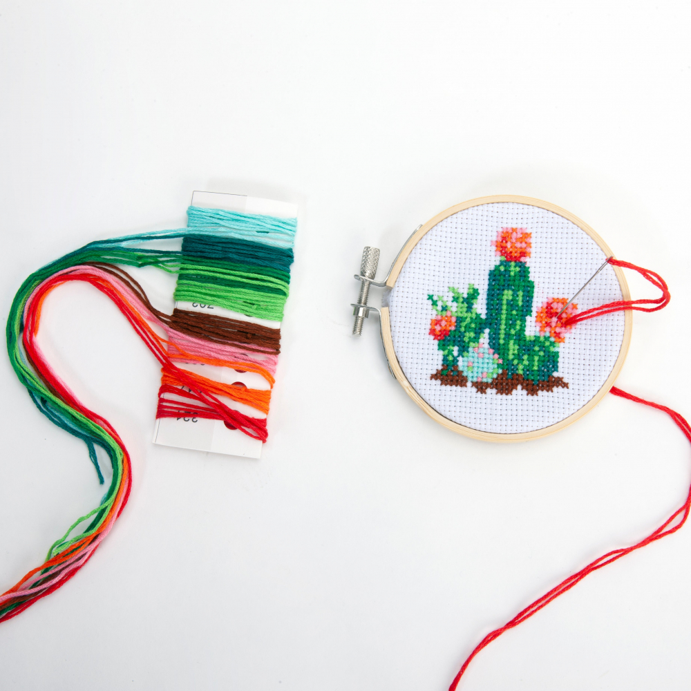 Mini Set de Broderie in Cruciulita – Cactus [2]