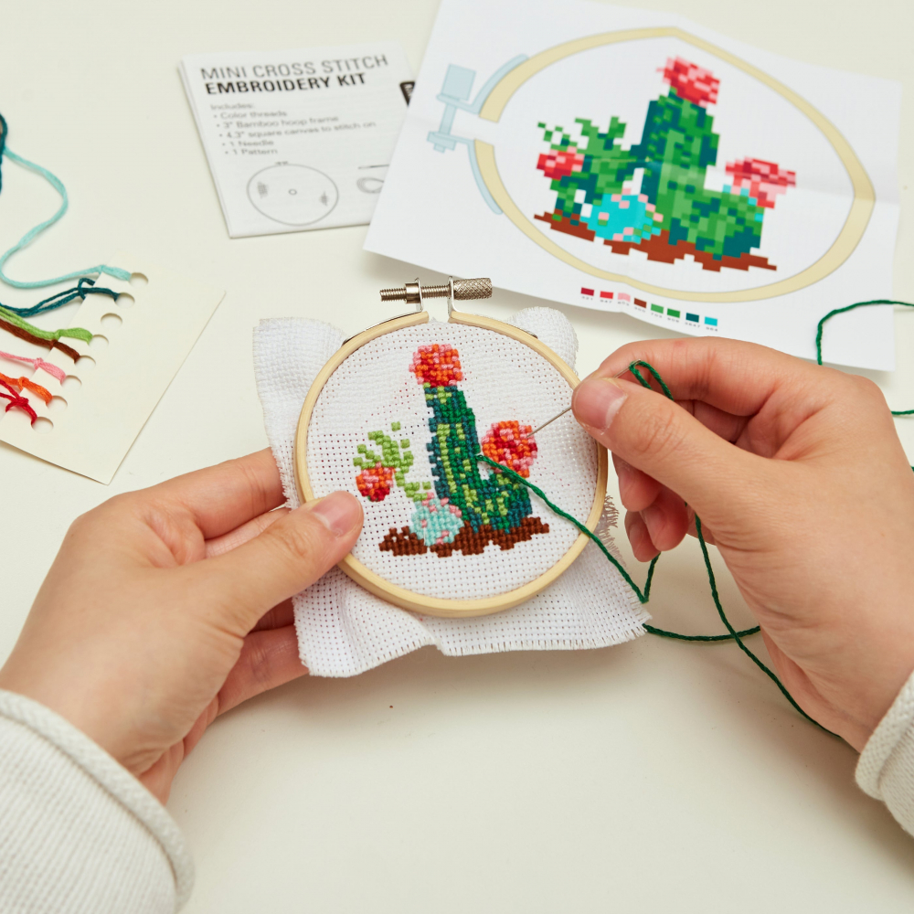 Mini Set de Broderie in Cruciulita – Cactus [3]