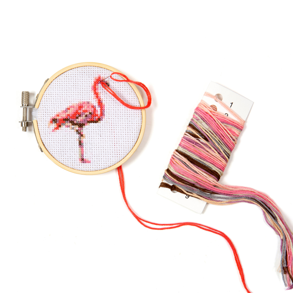 Mini Set de Broderie in Cruciulita – Flamingo [4]