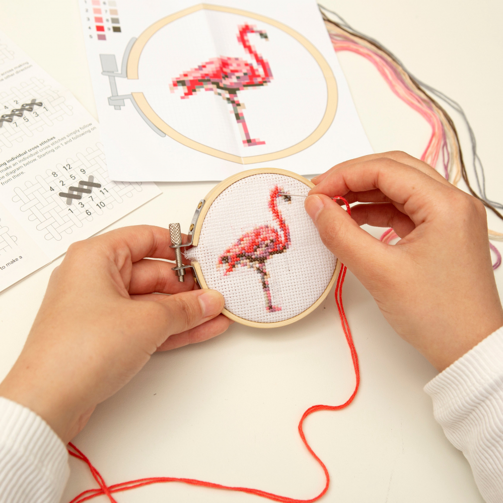 Mini Set de Broderie in Cruciulita – Flamingo [2]